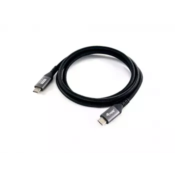 Equip USB 4 Gen 3 C-C-kaabel, M/M, 2,0 m, PD3.1 240 W, 8K/60 Hz, 40 Gbps, must
