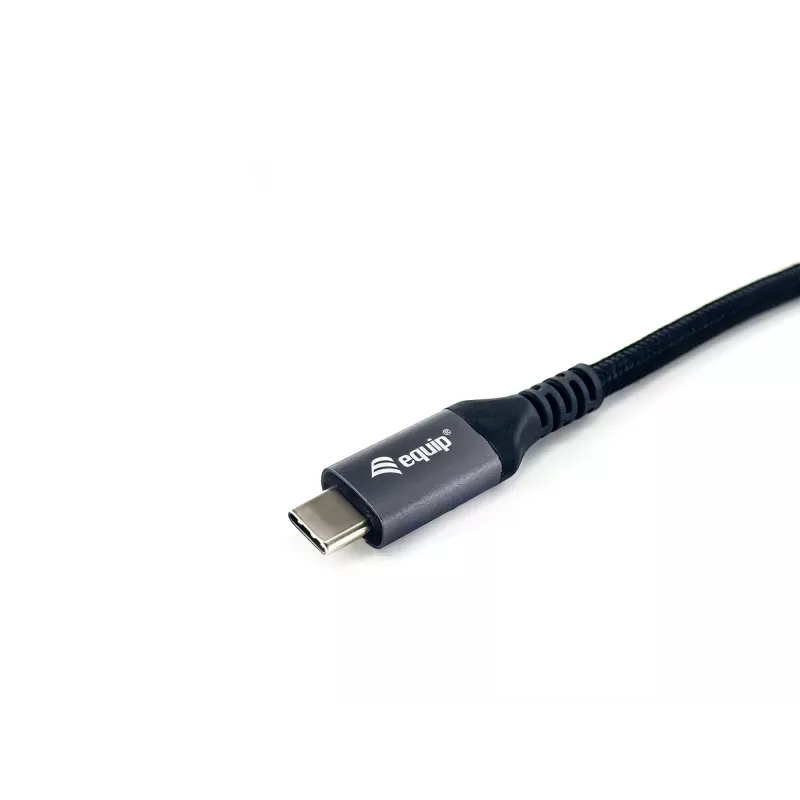Equip USB 4 Gen 3 C-C-kaabel, M/M, 2,0 m, PD3.1 240 W, 8K/60 Hz, 40 Gbps, must