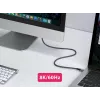 Equip USB 4 Gen 3 C-C-kaabel, M/M, 2,0 m, PD3.1 240 W, 8K/60 Hz, 40 Gbps, must