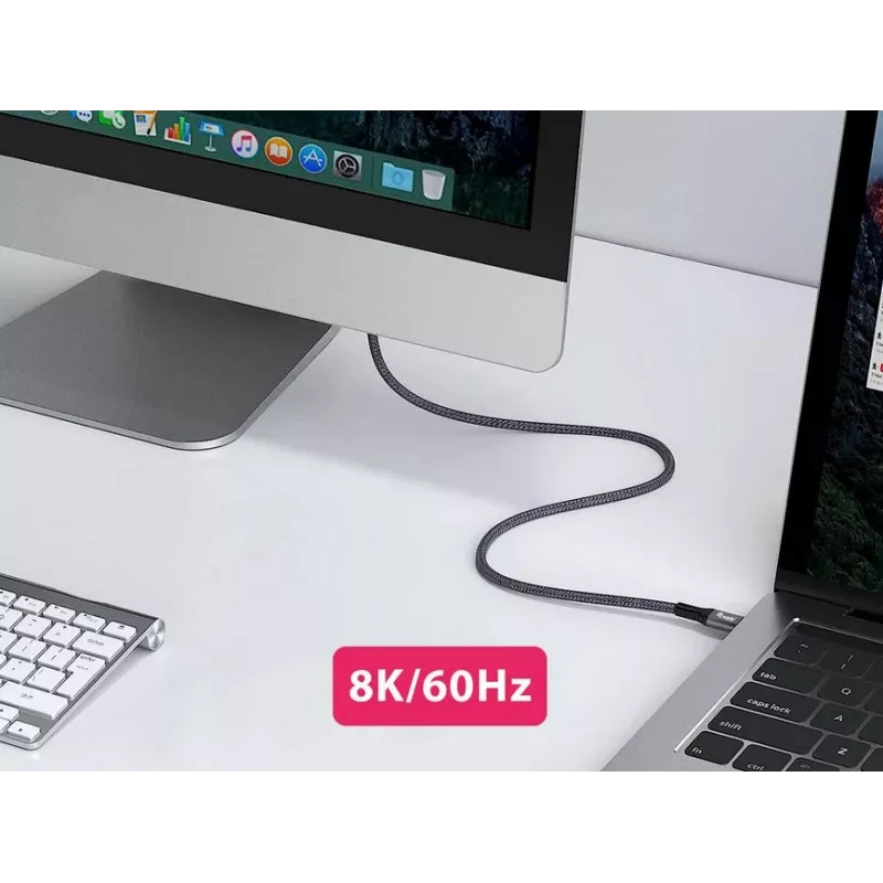 Equip USB 4 Gen 3 C-C-kaabel, M/M, 2,0 m, PD3.1 240 W, 8K/60 Hz, 40 Gbps, must