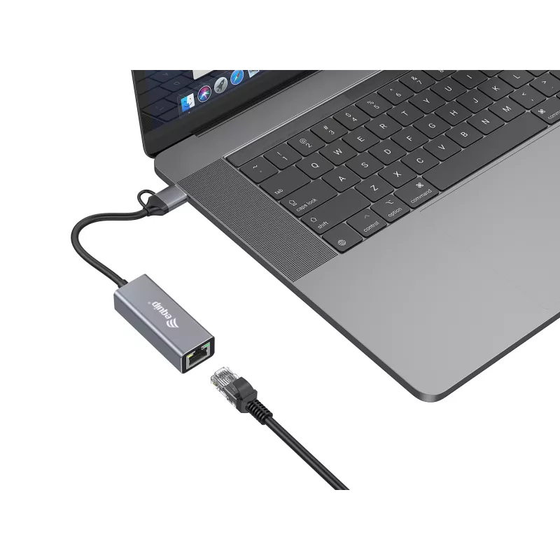 Equip USB-C 2,5-gigabitisele Ethernet võrgule (USB-C+A) adapter