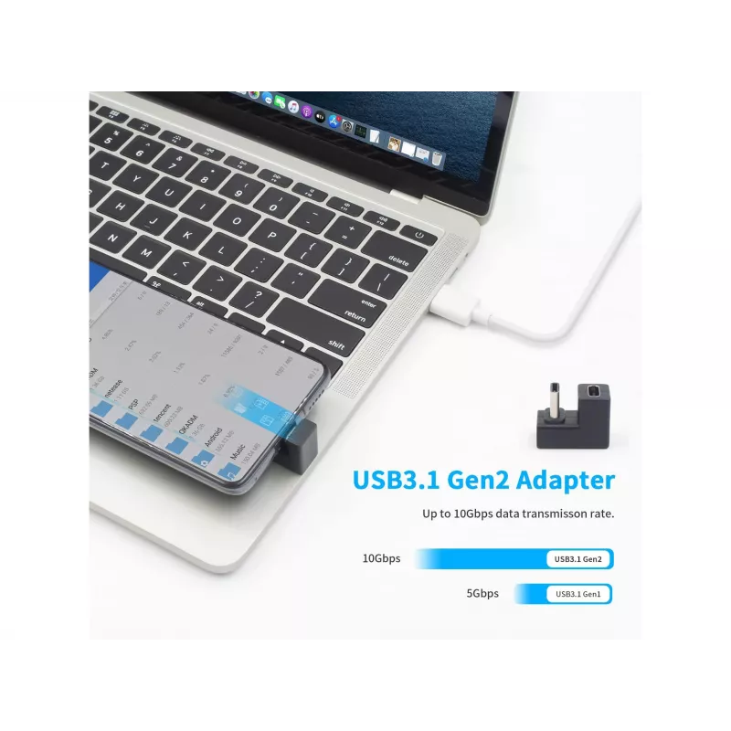 USB-C U-pistikupesa adapter Equip 133476 10 Gbps PD 100 W 2 tk