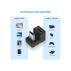 USB-C U-pistikupesa adapter Equip 133476 10 Gbps PD 100 W 2 tk