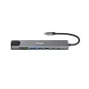 Equip USB-C 8-ühes mitmeotstarbeline adapter, juhtmega, USB USB-C, 100 W, 1000 Mbit/s, 1000BASE-T, IEEE 802.3ab