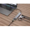 Equip USB-C 8-ühes mitmeotstarbeline adapter, juhtmega, USB USB-C, 100 W, 1000 Mbit/s, 1000BASE-T, IEEE 802.3ab