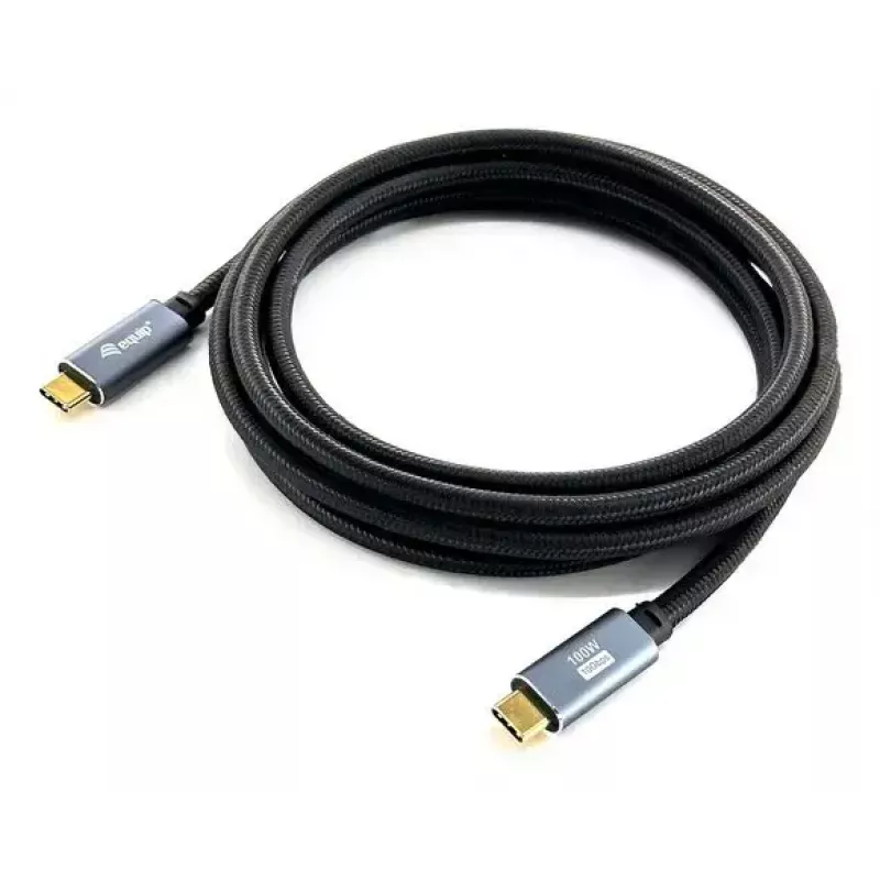 USB C kuni C kaabel EQUIP 3,0 m — USB 3.2 Gen 2 (10 Gbps), PD100W, 4K/60Hz, must