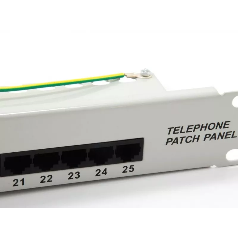 Equip 25-pordiline Cat.3 RJ45 ISDN patch-paneel, helehall