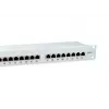 Equip 24-pordine Cat.6 varjestatud patch-paneel, helehall