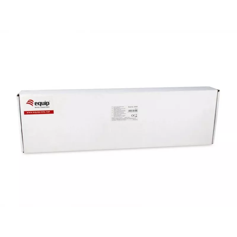 Equip 24-pordine Cat.6 varjestatud patch-paneel, helehall