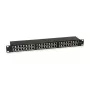 Equip 48-pordine Cat.6 varjestatud patch-paneel, must