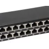 Equip 48-pordine Cat.6 varjestatud patch-paneel, must