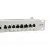 Equip 24-porti Cat.6A varjestatud jaotuspaneel, helehall, 10/100/1000Base-T(X), Gigabit Ethernet, 1000 Mbit/s, RJ-45, Cat6a, riiulipaigaldus