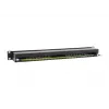 Equip 16-pordiline Cat.6 varjestatud jaotuspaneel, must, 10/100/1000Base-T(X), Gigabit Ethernet, 1000 Mbit/s, RJ-45, Cat6, riiulipaigaldus