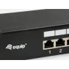Equip 16-pordiline Cat.6 varjestatud jaotuspaneel, must, 10/100/1000Base-T(X), Gigabit Ethernet, 1000 Mbit/s, RJ-45, Cat6, riiulipaigaldus