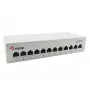 Equip 12-pordiline Cat.6 lauapealt paigaldatav jaotuspaneel, helehall, 10/100/1000Base-T(X), Gigabit Ethernet, 1000 Mbit/s, RJ-45, Cat6, 1U