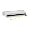 Equip 12-pordine Cat.6 varjestatud jaotuspaneel, helehall, Gigabit Ethernet, 1000 Mbit/s, RJ-45, Cat6, Cat6e, 1U, hall