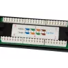 Equip 24-Port Cat.5e Unshielded Patch Panel, Must, Cat5e, Rack mounting, 1U, Must, RoHS, CE