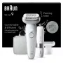 Epilaator BRAUN Silk-épil 9 SES9-341 — 40 pintsetti, Wet & Dry, 50 min aku, 2 kiirust, valge