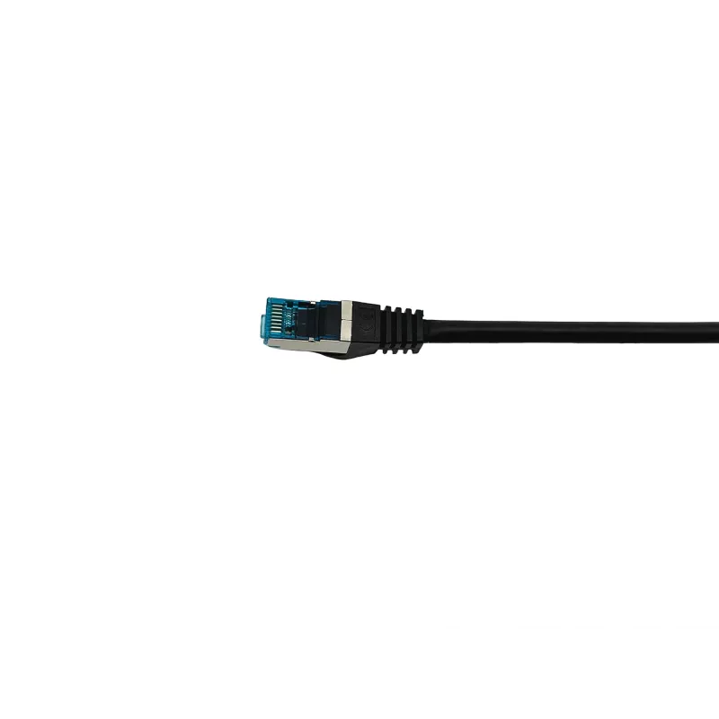 Equip Cat.6A S/FTP ühenduskaabel, nurga- ja sirgpistikuga, 1,0 m, must