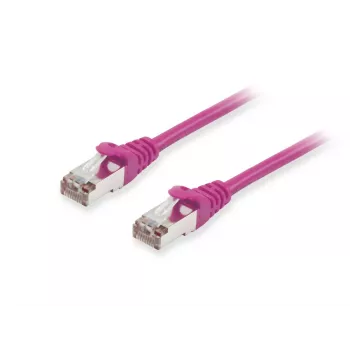 Equip Cat.6A S/FTP patch-kaabel, lilla, 1,0 m, 1 m, Cat6a, S/FTP (S-STP), RJ-45, RJ-45, lilla