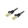 patch-kaabel EQUIP Cat.6A S/FTP välistingimustes 0,25 m, RJ-45 – must