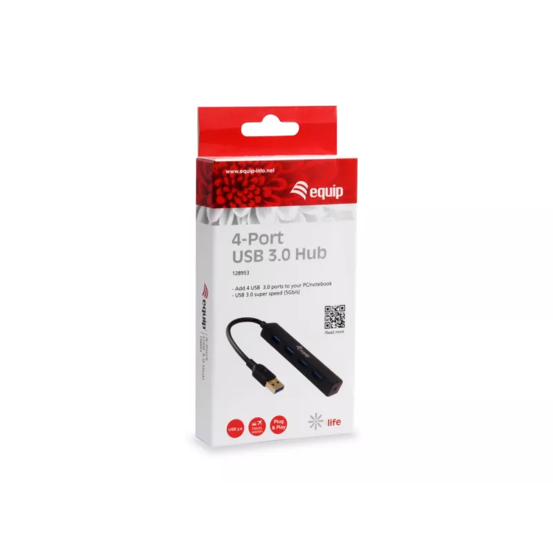 Equip 128953 liidese jaotur USB 3.2 Gen 1 (3.1 Gen 1) Type-A 5000 Mbit/s Must
