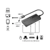 Equip 4-pordiline USB 3.0 jaotur USB-C adapteriga