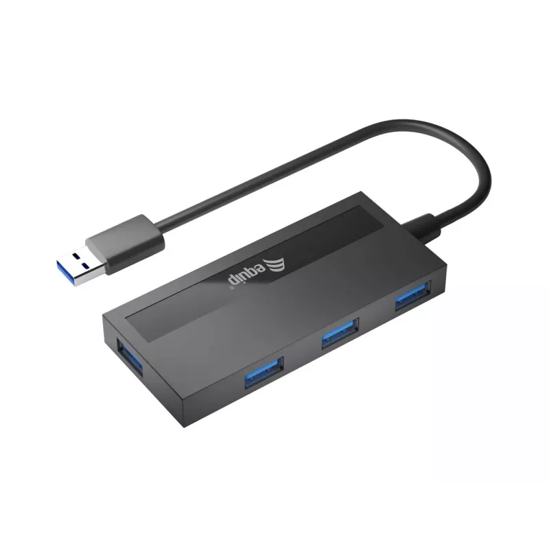 Equip 4-pordiline USB 3.0 jaotur USB-C adapteriga