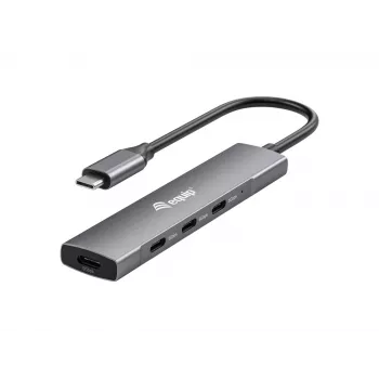 Equip USB-C 4-pordiline USB 3.2 Gen 1 jaotur
