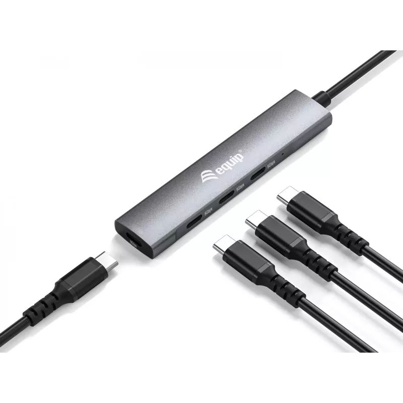 Equip USB-C 4-pordiline USB 3.2 Gen 1 jaotur