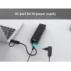 USB-jaotur Equip 7-pordiline USB 3.2 Gen 1 jaotur toiteadapteriga