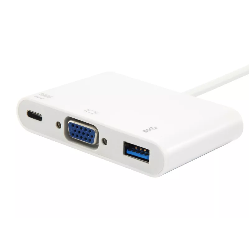 USB C-tüüp VGA emasele/USB A emasele/PD-adapter Equip 133462