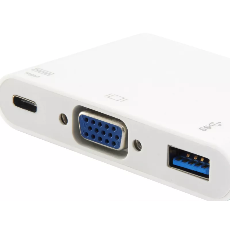 USB C-tüüp VGA emasele/USB A emasele/PD-adapter Equip 133462