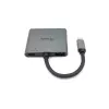 Equip USB-C 4 in 1 Dual HDMI Adapter, USB 3.2 Gen 1 (3.1 Gen 1) Type-C, hõbedane, 4K Ultra HD, 30 Hz, HDMI, alumiinium