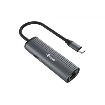 Equip USB-C — RJ45 Gigabit võrk + PD Adapter USB USB-C 100W