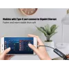 Equip USB-C — RJ45 Gigabit võrk + PD Adapter USB USB-C 100W