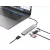 Equip USB-C 7-in-1 multifunktsionaalne adapter, HDMI 4K/60Hz, USB 3.2 Gen1 x 3, TF/MICRO SD, 100W USB PD
