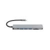 Equip USB-C 7-in-1 multifunktsionaalne adapter, HDMI 4K/60Hz, USB 3.2 Gen1 x 3, TF/MICRO SD, 100W USB PD