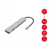 Equip USB-C 7-in-1 multifunktsionaalne adapter, HDMI 4K/60Hz, USB 3.2 Gen1 x 3, TF/MICRO SD, 100W USB PD