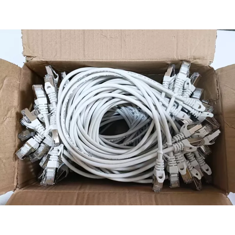 Equip Cat.6 S/FTP paigalduskaabel, 0,5 m, valge, 60 tk/komplekt