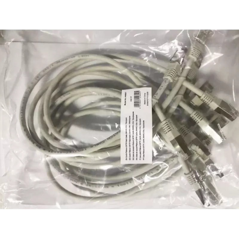 Equip Cat.6A Platinum S/FTP paikakaabel, hall, 0,5 m, 10 tk komplekt