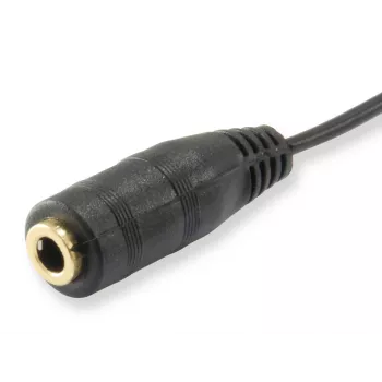 Equip Audio jagamiskaabel, must, 3,5 mm, 2 x 3,5 mm, emane, isane, polüvinüülkloriid (PVC)