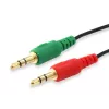 Equip Audio jagamiskaabel, must, 3,5 mm, 2 x 3,5 mm, emane, isane, polüvinüülkloriid (PVC)