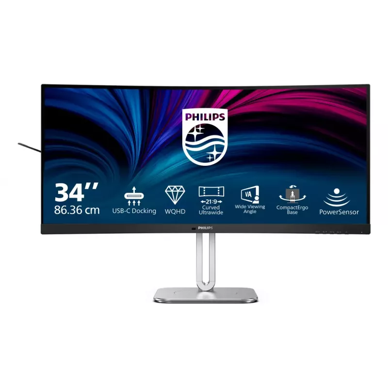 Philips 5000 seeria 34B2U5600C/00 arvutimonitor 86,4 cm (34 tolli) 3440 x 1440 pikslit Dual QHD LCD Hall