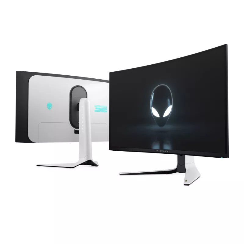 Alienware AW3225QF arvutimonitor 81,3 cm (32 tolli) 3840 x 2160 pikslit 4K Ultra HD QD-OLED must, valge
