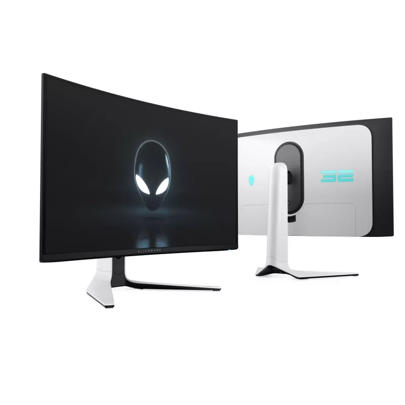 Alienware AW3225QF arvutimonitor 81,3 cm (32 tolli) 3840 x 2160 pikslit 4K Ultra HD QD-OLED must, valge