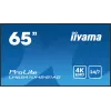 iiyama LH6541UHS-B1AG Signage-ekraan 163,8 cm (64,5 tolli) LCD 500 cd/m² 4K Ultra HD Must 24/7