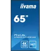 iiyama LH6541UHS-B1AG Signage-ekraan 163,8 cm (64,5 tolli) LCD 500 cd/m² 4K Ultra HD Must 24/7