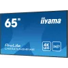 iiyama LH6541UHS-B1AG Signage-ekraan 163,8 cm (64,5 tolli) LCD 500 cd/m² 4K Ultra HD Must 24/7
