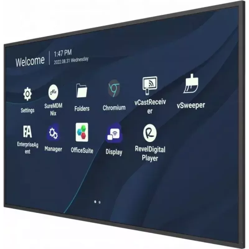 Viewsonic CDE9830 Signage Display 2.49 m (98 tolli) Wi-Fi 500 cd/m² 4K Ultra HD Must sisseehitatud protsessoriga Android 11